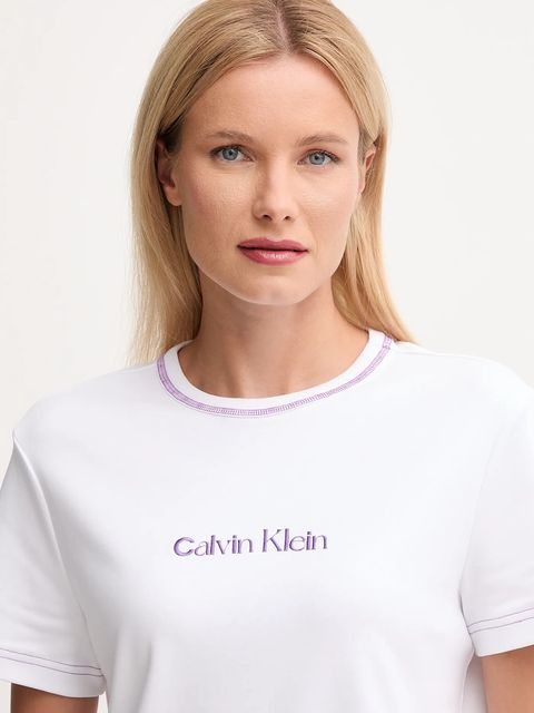 Calvin Klein Jeans t-shirt bawełniany damski kolor biały LV047D213G