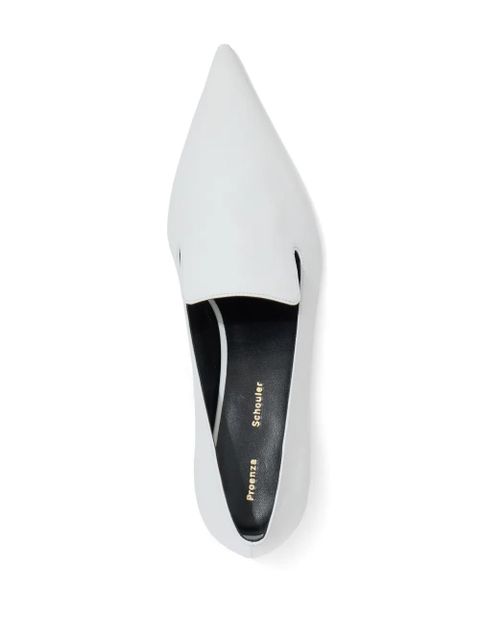 Proenza Schouler 20mm point-toe leather pumps - White