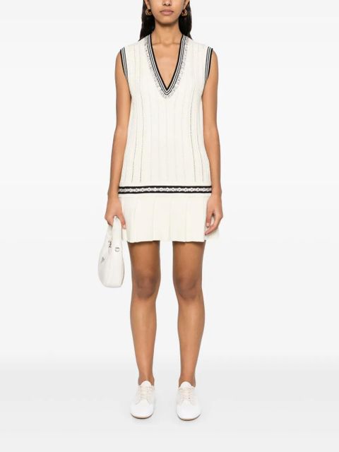 Golden Goose Varsity Marjory mini dress - Neutrals
