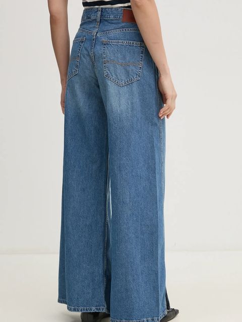 Pepe Jeans jeansy WIDE LEG JEANS MW SLIT