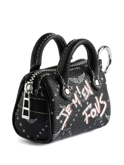 Zadig&Voltaire logo-print bag-shap keyring - Black - zdjęcie produktu nr 2