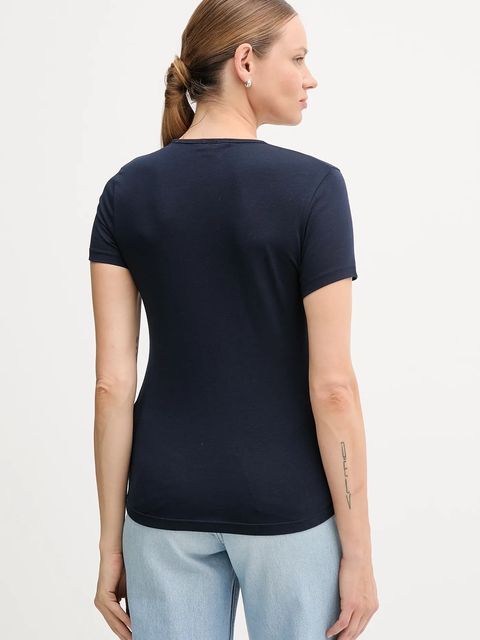 Tommy Hilfiger t-shirt damski kolor granatowy WW0WW47316