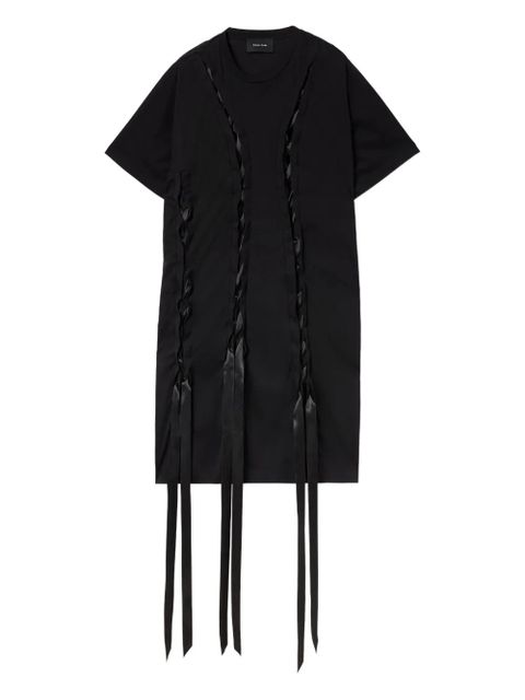 Simone Rocha ribbon-detail T-shirt dress - Black - zdjęcie produktu nr 1