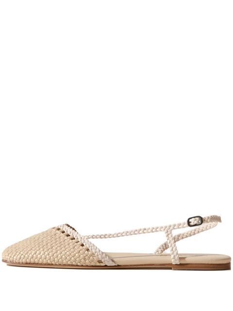 Hereu Rondaia woven flat pumps - Neutrals - zdjęcie produktu nr 1