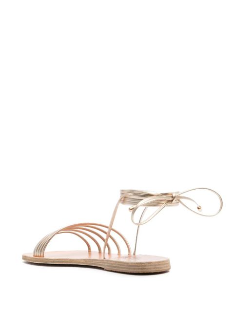 Ancient Greek Sandals Ipoliti ankle-tie sandals - Gold