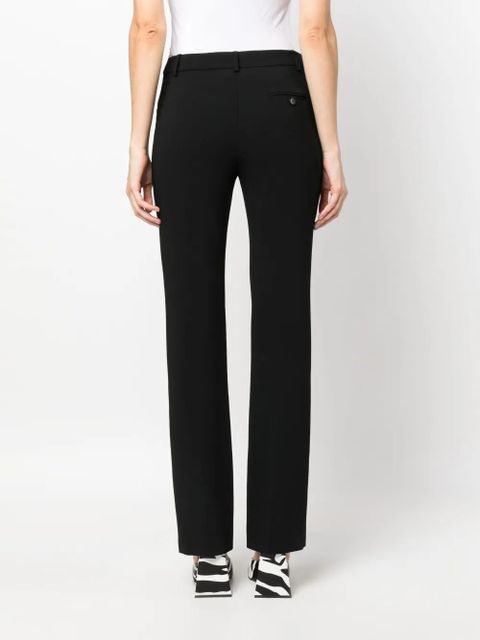 Moschino mid-rise straight-leg trousers - Black