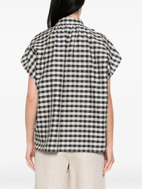 Weekend Max Mara Strano checked button-down shirt - Neutrals