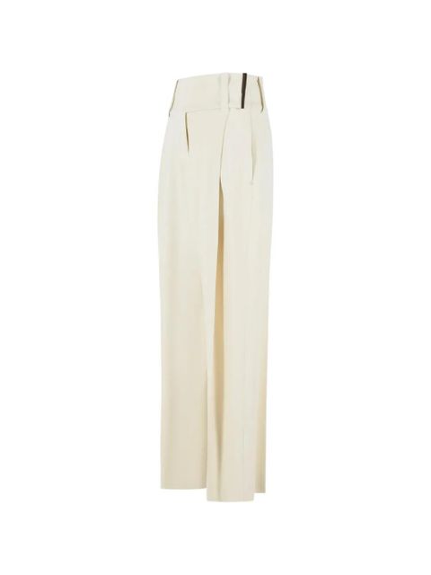 Sportmax belt-detail trousers - Neutrals