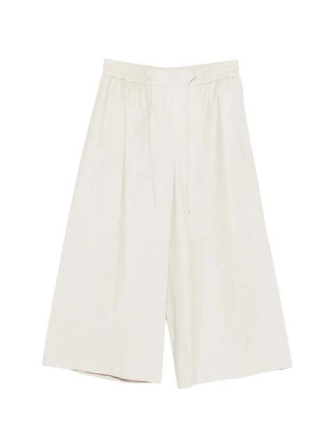 Yves Salomon drawstring leather trousers - Neutrals - zdjęcie produktu nr 1