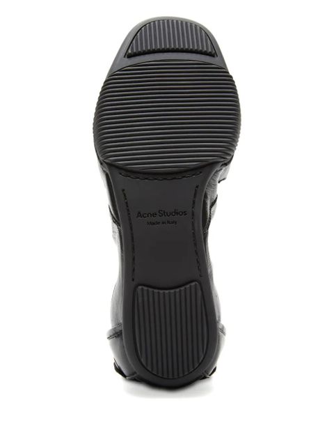 Acne Studios lace-up leather sneakers - Black