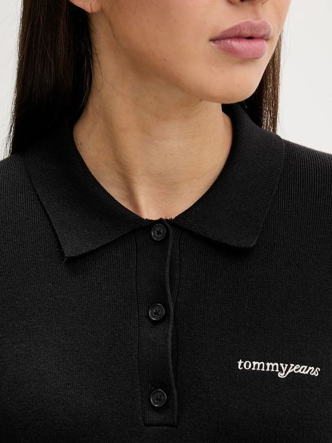 Tommy Jeans sukienka kolor czarny mini rozkloszowana DW0DW22464