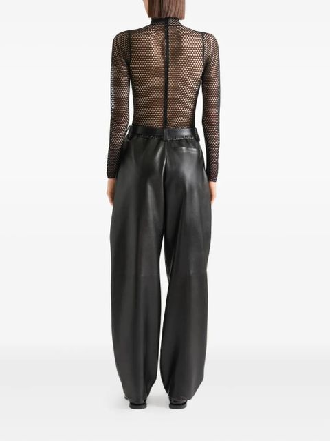 Givenchy long-sleeve mesh-effect body - Black