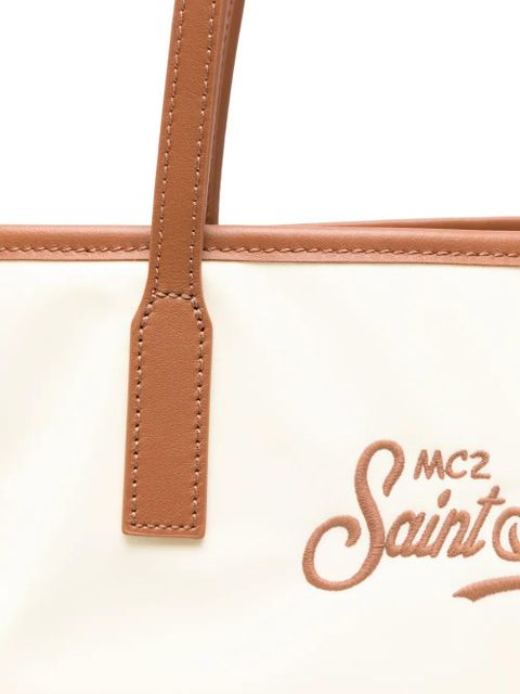 MC2 Saint Barth embroidered-logo tote bag - Yellow