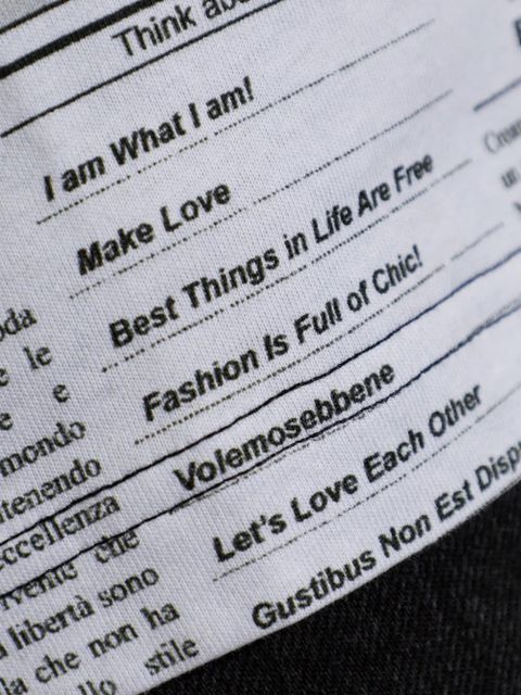 Moschino printed round-neck T-shirt - White