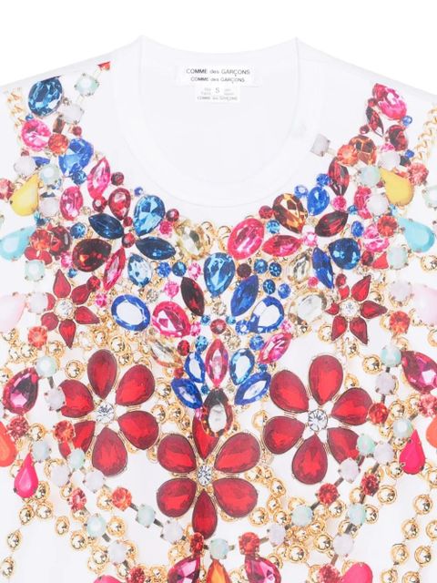 Comme Des Garçons jewellery-print T-shirt - White