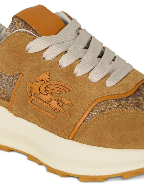 ETRO suede running sneakers - Brown