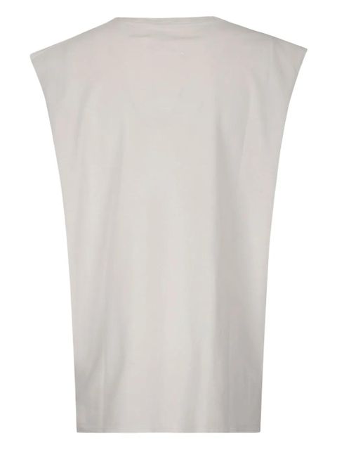 Maison Margiela number-print cotton tank top - Neutrals