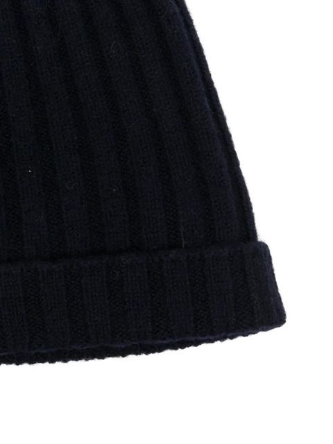 Jil Sander ribbed beanie - Blue