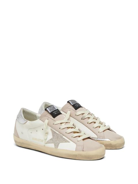 Golden Goose Super Star leather upper nebuk toe and spur suede star with crystal laminated heel - White - zdjęcie produktu nr 2
