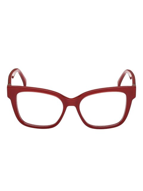 Max Mara rectangle-frame glasses - Red - zdjęcie produktu nr 1