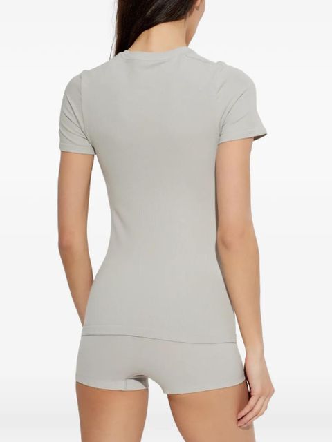 MM6 Maison Margiela ribbed T-shirt - Grey