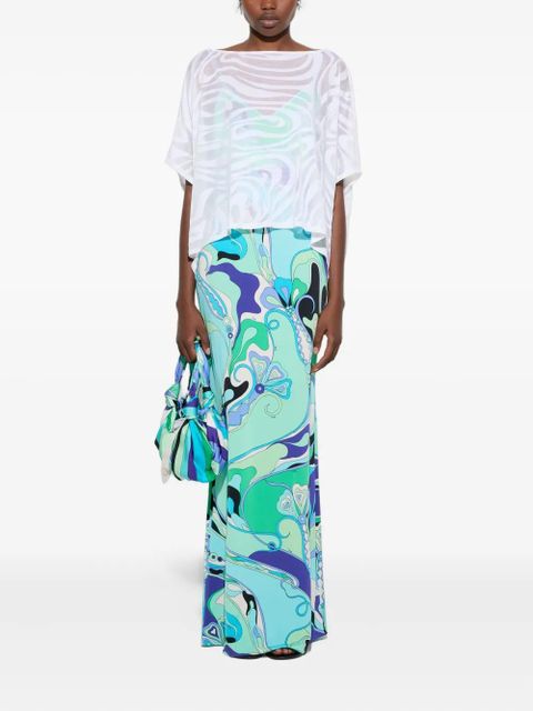 PUCCI abstract-print jersey dress - White