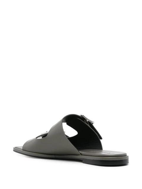 Aeyde leather flat sandals - Grey