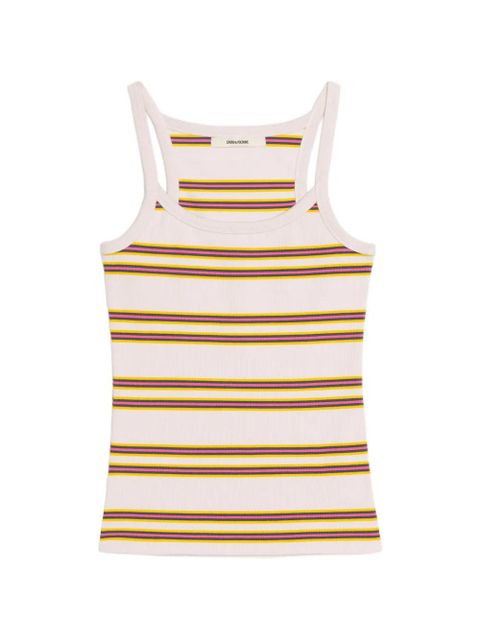Zadig&Voltaire striped ribbed tank top - Neutrals - zdjęcie produktu nr 1