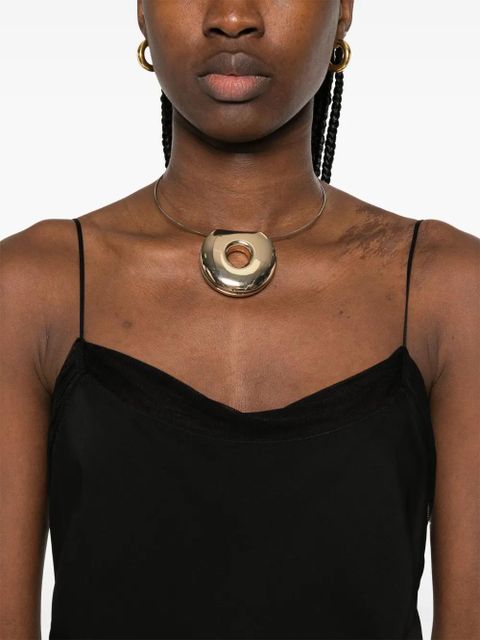 TOTEME satin slip maxi dress - Black