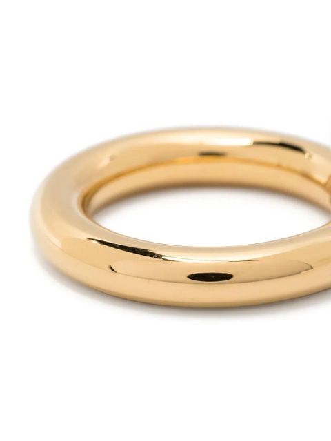 Jil Sander polished halo-band ring - Gold