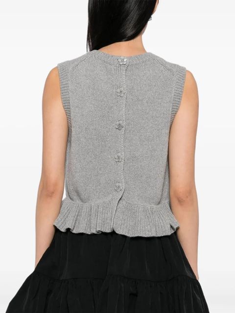 Cecilie Bahnsen Bill vest - Grey