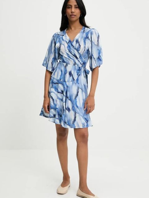 Answear.LAB sukienka kolor niebieski mini rozkloszowana - zdjęcie produktu nr 2