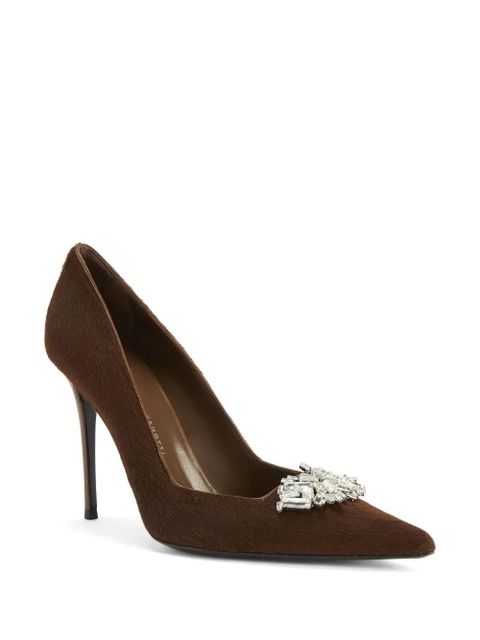 Giuseppe Zanotti 105mm Raquel Crystal pumps - Brown - zdjęcie produktu nr 2
