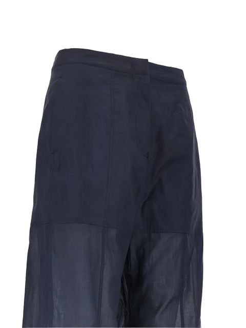 Jil Sander cotton organdy trousers - Blue - zdjęcie produktu nr 2