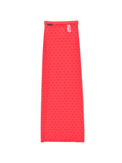 Marine Serre Moon Plumetis mesh skirt - Red - zdjęcie produktu nr 1
