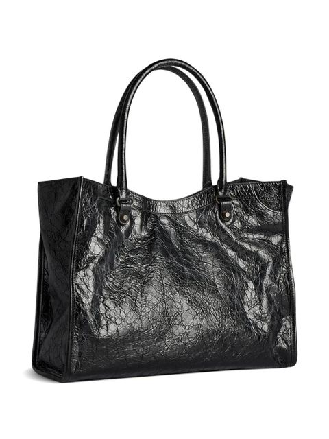 Balenciaga small Le City lambskin tote bag - Black - zdjęcie produktu nr 2
