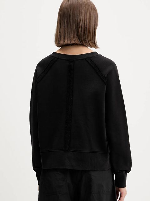 Guess Originals bluza bawełniana damska kolor czarny z aplikacją W5BQ27 KCPR1