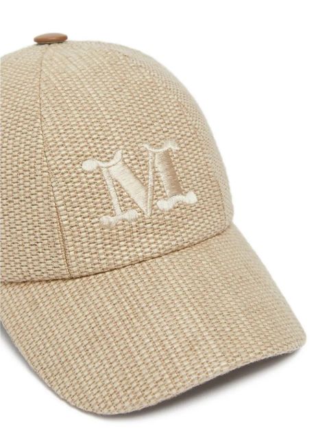 Max Mara logo-embroidered baseball cap - Neutrals - zdjęcie produktu nr 2