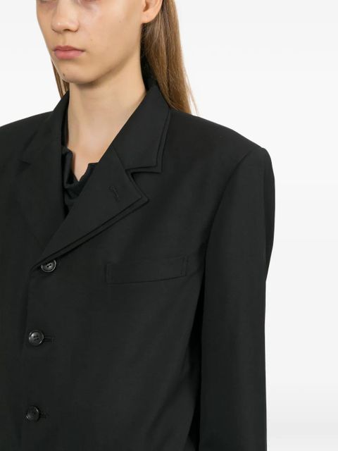 Comme Des Garçons notched-lapels blazer - Black