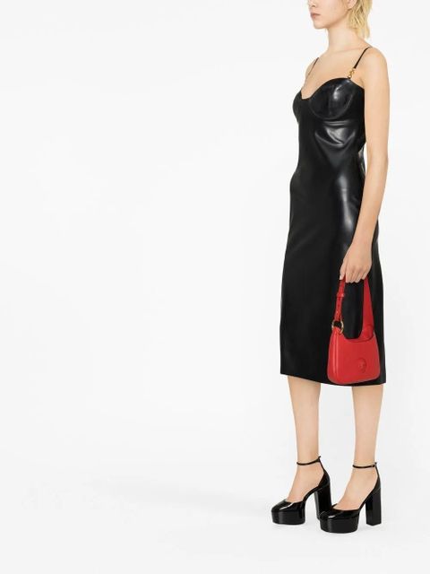 Versace sweetheart-neck sleeveless dress - Black