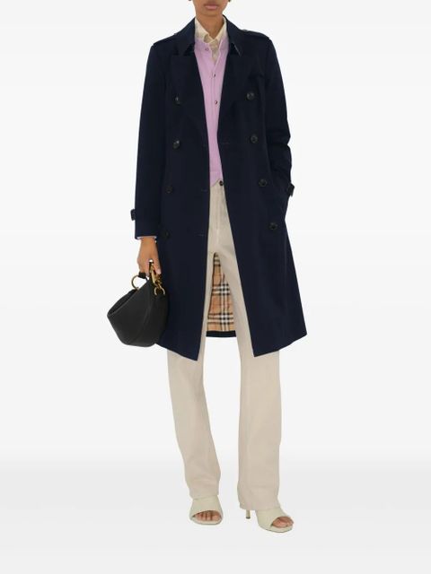 Burberry Chelsea Heritage double-breasted trench coat - Blue