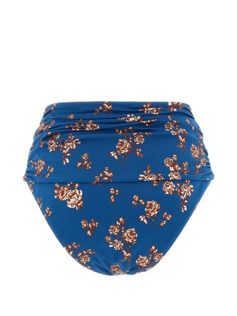 Magda Butrym floral-print ruched bikini briefs - Blue - zdjęcie produktu nr 2