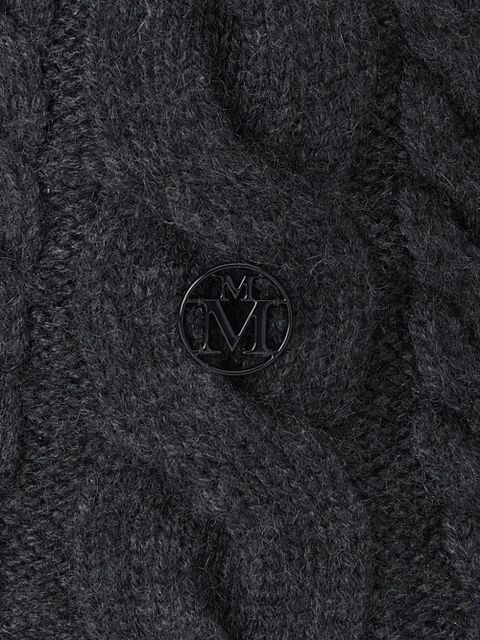 Maison Michel logo-plaque cashmere beanie - Grey - zdjęcie produktu nr 2