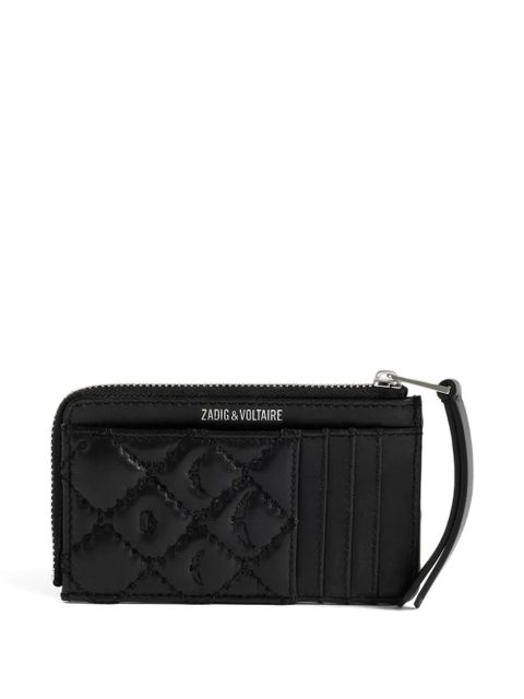 Zadig&Voltaire quilted logo-plaque cardholder - Black - zdjęcie produktu nr 2