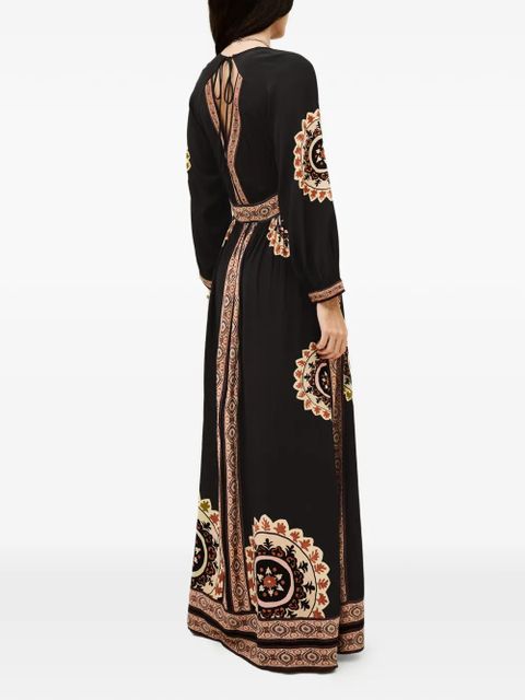 Ba&Sh Vera V-neck printed dress - Black