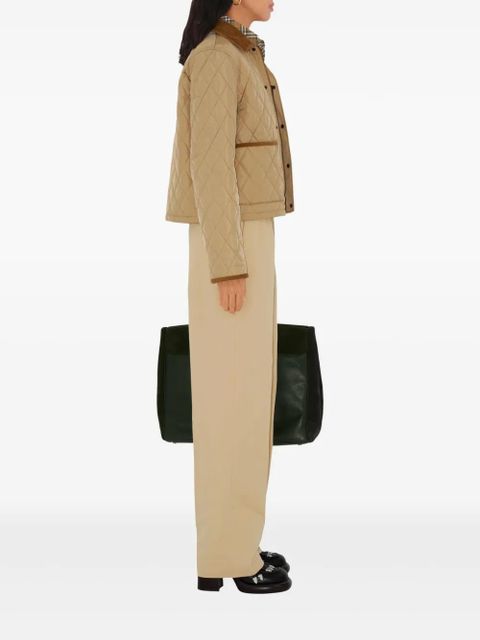 Burberry cotton tailored trousers - Neutrals