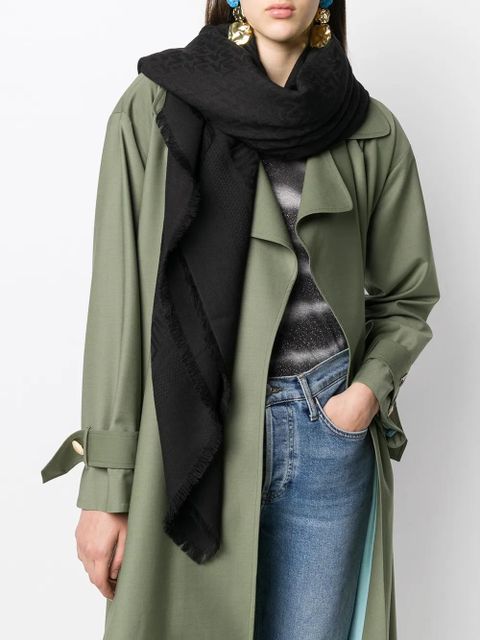 Zadig&Voltaire frayed-edge scarf - Black - zdjęcie produktu nr 2