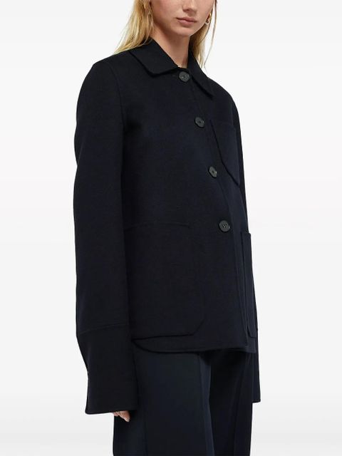 Jil Sander cashmere shirt jacket - Blue