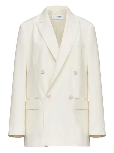 MM6 Maison Margiela double-breasted jacket - Neutrals - zdjęcie produktu nr 1