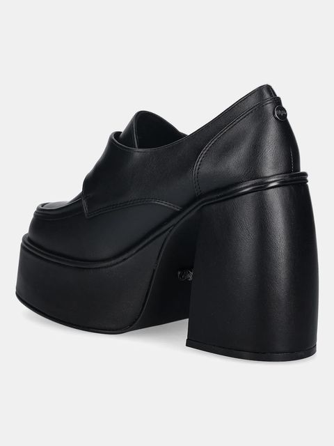 Buffalo czółenka Heart Monk kolor czarny na słupku 1290207-BLK